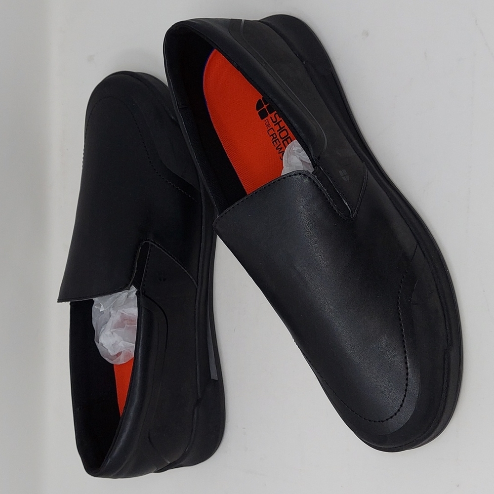 NWOB. SHOES FOR CREWS SLIP ON LOAFER.  BLACK. MEDIUM